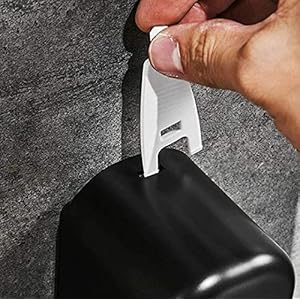 BATH GURU Bathroom Soap Shampoo Abs Wall Mounted Liquid Sanitizer Gel Kitchen Dishwash Plastic Dispenser 350Ml Pack of 1 Slim Black