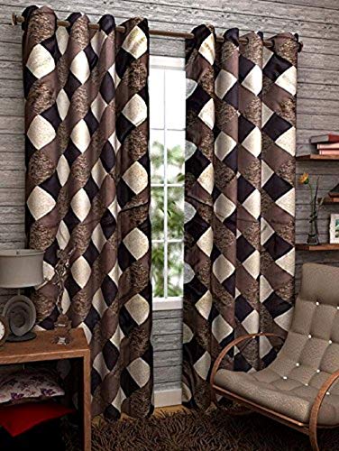 Image of Premium 1 Piece Eyelet Polyester Check (Brown, 4 x 7)