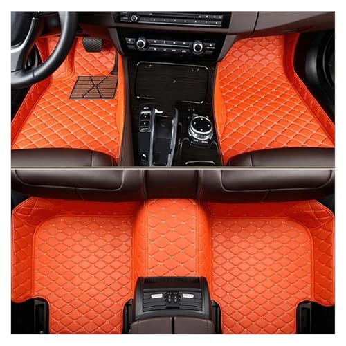 フロアマット に適合する シート用 に適合する アロナ用 に適合する KJ7 2021 2022 2023 2024 2025 2026 フロアマット 防水フルセット 車アクセサリー用(オレンジ)