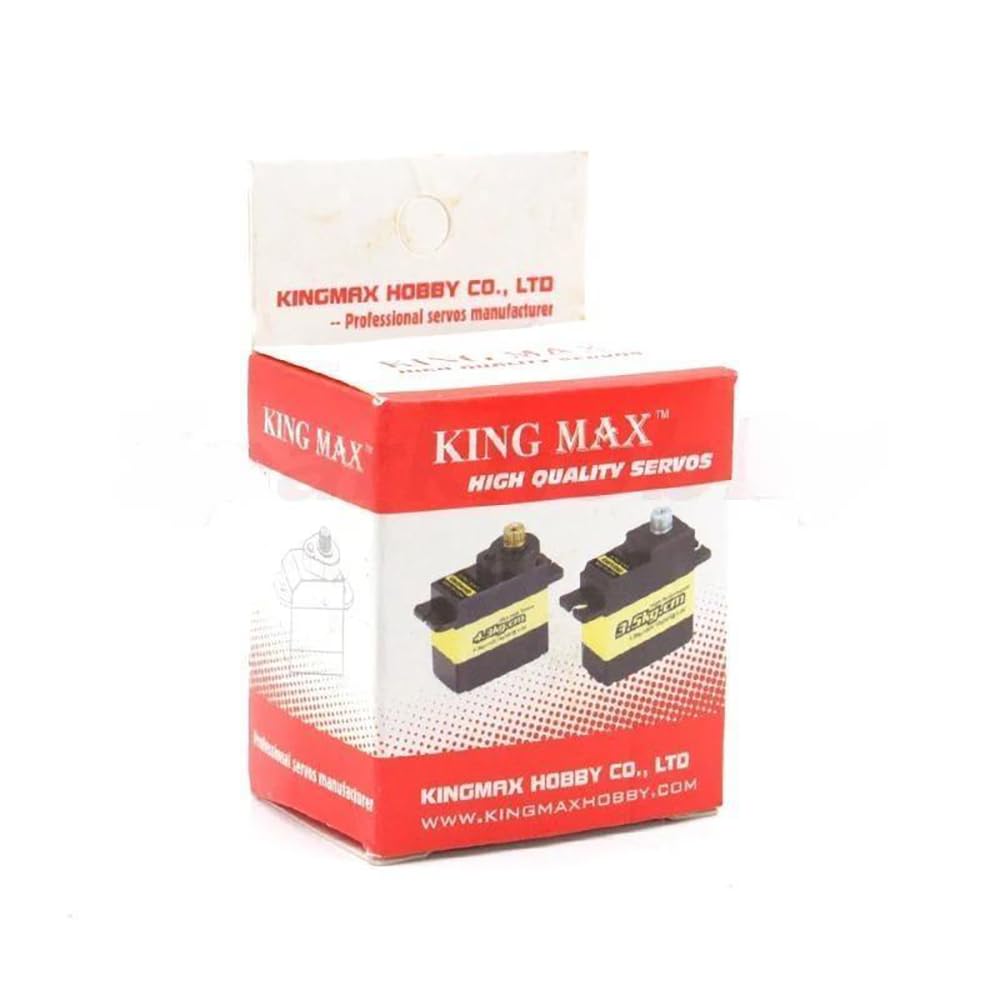SPARKHOBBY King MAX KM1703MD Digital Metal Gears Mini Servo 17g 5.6kg.cm 5-6v Suitable for RC Small Fixed Wings Car Ship Model and Robot etc (1PC KM1703MD)