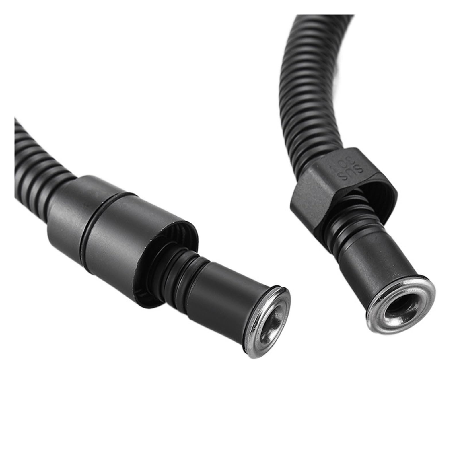 Duschschlauch, Stainless Steel Flexible Shower Hose 1/2 Inch Connector 150cm/200cm Multicolor(Black,1.5M Hose)