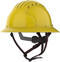 JSP EVO 6161V Vented Full Brim Ascend Climbing Helmet - Yellow Wheel Ratchet EN12492 Certified Safety Gear