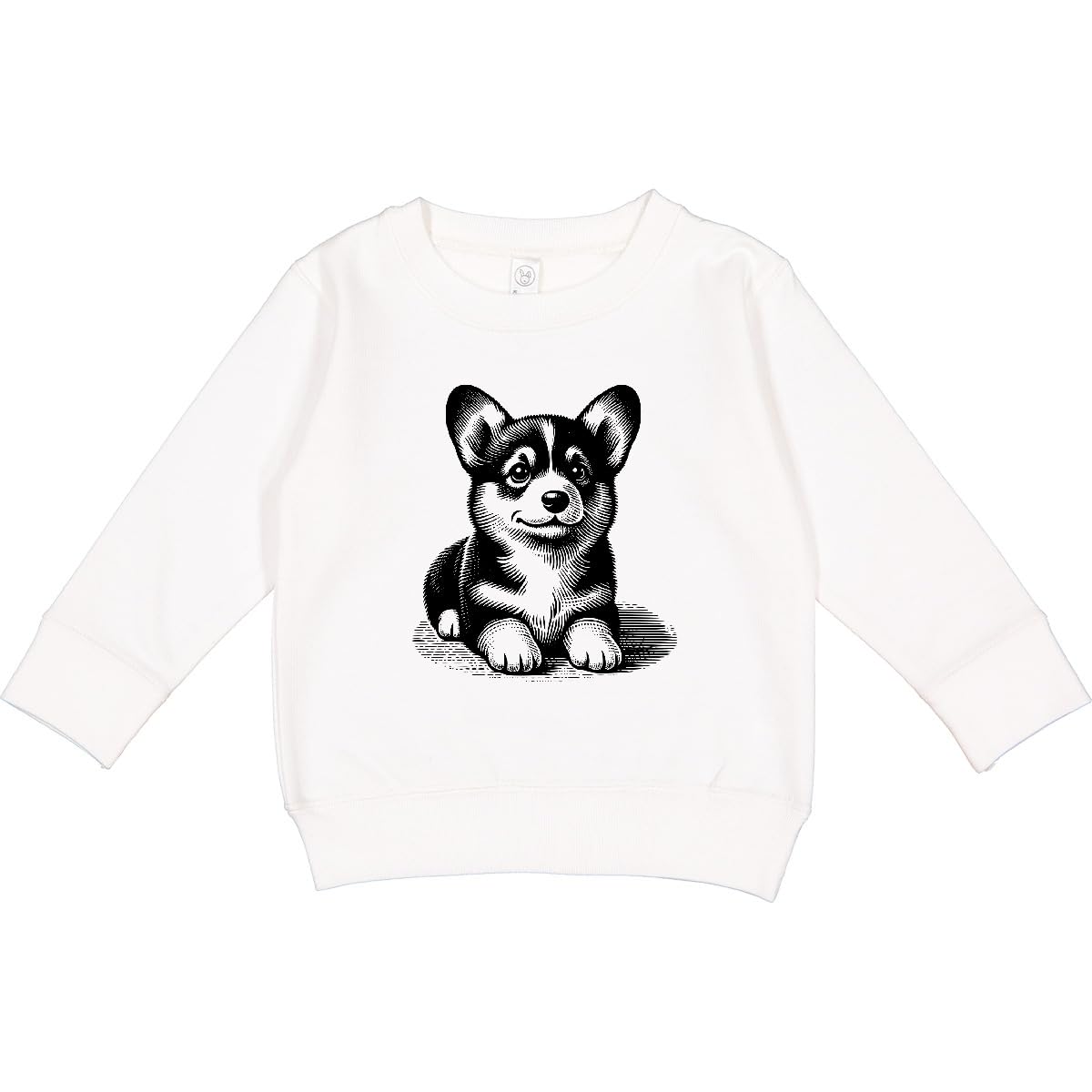 inktastic Corgi Puppy Dog Drawing Toddler Sweatshirt 7 White 442e8