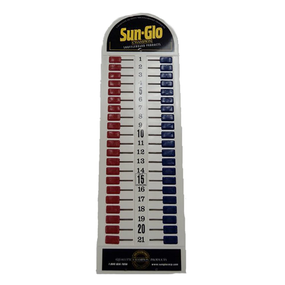Sun-GloTable Shuffleboard or Cornhole - Plastic Scoreboard - Red/Blue