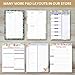 bloom daily planners Daily Planning System Tear Off to-Do Pad - Undated Checklist Notepad Organizer with Perforated Sheets - 6