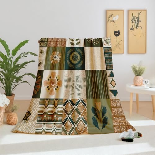 Couverture polaire patchwork compacte pour réchauffer instantanément les nuits fraîches - 2