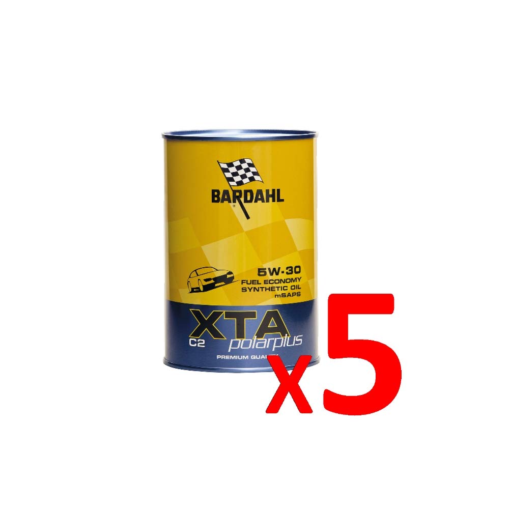 Bardahl Lubrifiant XTA Polar Plus C2 5W-30, huile synthétique de qualité supérieure, pour voiture et diesel, maximise le