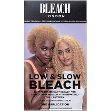 Bleach London Low and Slow Bleach Kit - Gentle Lightening for Curly, Coily and Fine Hair - Lifts Up to 6 Levels - Includes Bond Restoring Mask - Suitable for All Hair Types - Complete Kit