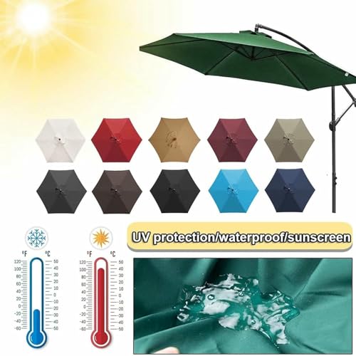 Funda de repuesto para sombrilla de 6 u 8 varillas resistente al sol 3