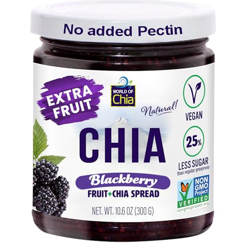 World of Chia Extra Fruit Chia Seeds Jam - Blackberry