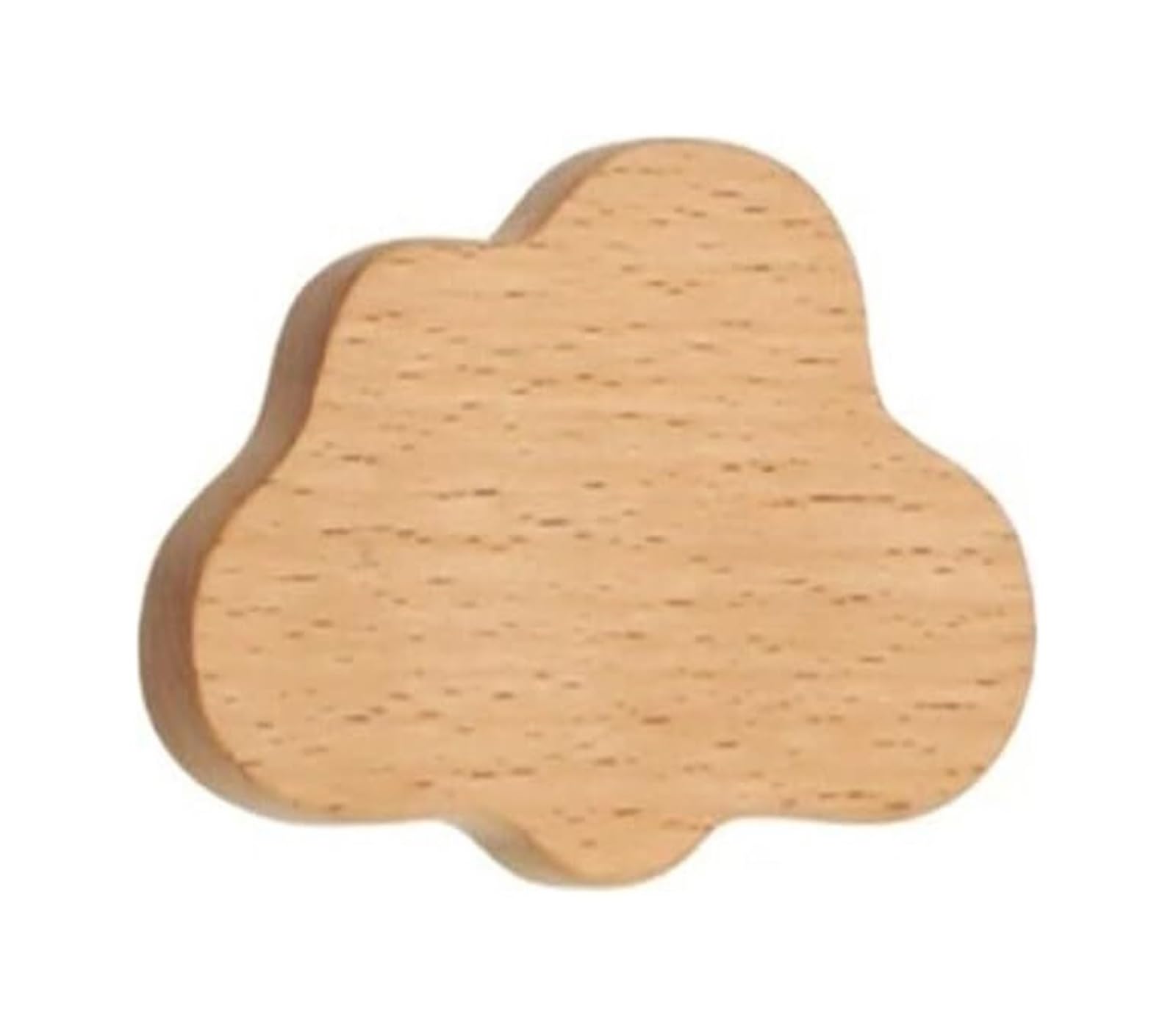 Wooden Cabinet Knobs 4pcs for Cabinets Drawers Wardrobe(Clouds-s)