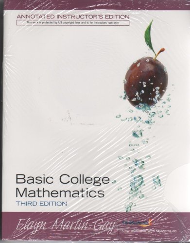 Basic College Mathematics (Annotated Instructor... 0131943103 Book Cover