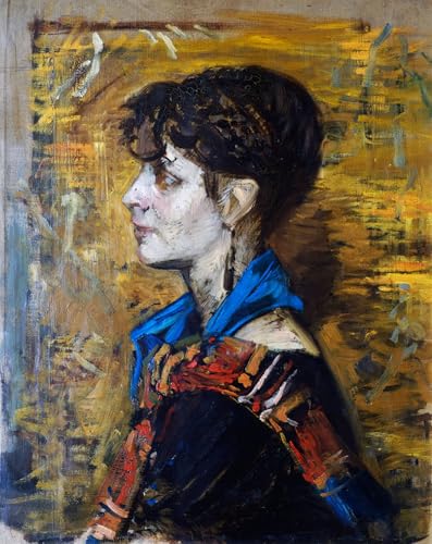 Peinture murale portrait de la femme gitane Giovanni impression toile haute définition