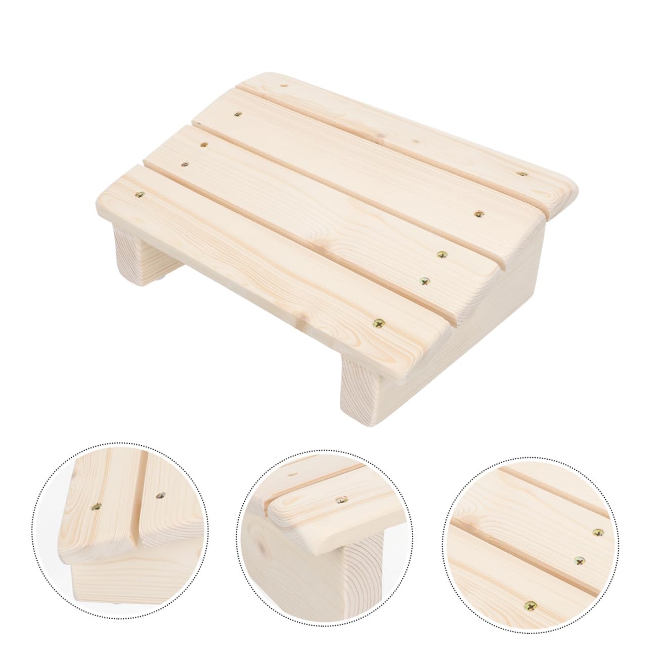 Mipcase Sgabello Poggiapiedi Poggiapiedi Portatile e Comodo Design Inclinato in Legno Sintetico per Ufficio e Casa per Relax Sotto Scrivania