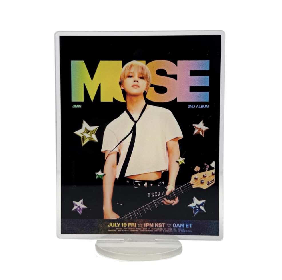 MyK-popMerchStore Korean Pop Bangtan Jimin Muse Acrylic Standee BTS Jimin Solo Album Muse photocard Acrylic Stand for photocard & Home Decor a Perfect