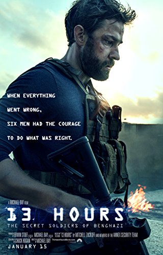 WMG 13 Hours: The Secret Soldiers of Benghazi - Movie Poster (2016), Size 24 x 36 Inches, Glossy Photo Paper (Thick 8mil) - John Krasinski, James Badge Dale