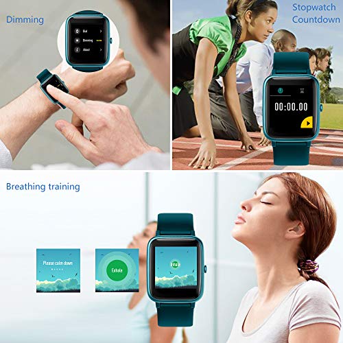 YAMAY Smart Watch Fitness Tracker Watches for Men Women, Fitness Watch Heart Rate Monitor IP68 Waterproof Digital Watch with Step Calories Sleep Tracker, Smartwatch Compatible iPhone Android Phones YAMAY Smart Watch Fitness Tracker Watches for Men Women, Fitness Watch Heart Rate Monitor IP68 Waterproof Digital Watch with Step Calories Sleep Tracker, Smartwatch Compatible iPhone Android Phones