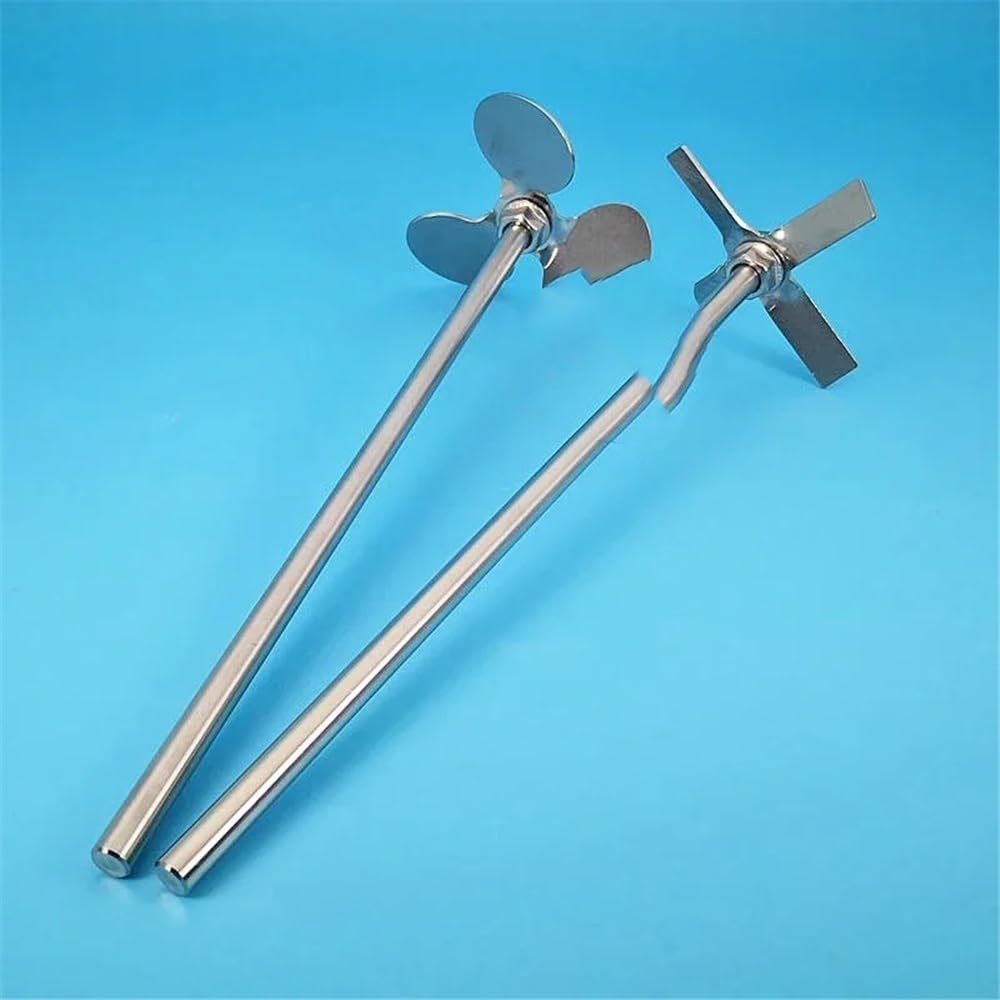 1set 40mm-120mm 30 ° Edelstahl Drei Blatt/kreuz Blatt Rühren Paddel Spirale Laufrad for Labor Elektrische(70x8x300mm Type-1)