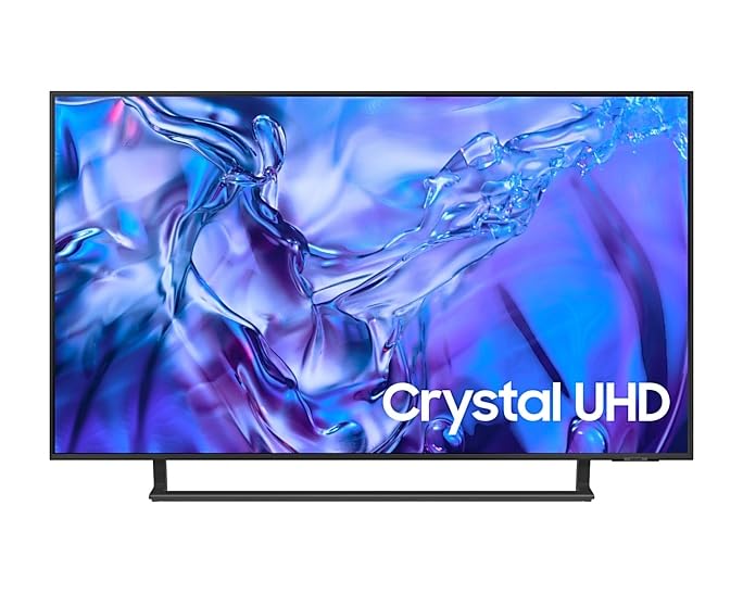 Samsung TV Crystal UHD 4K 43” UE43DU8570UXXH Smart TV Wi-Fi Titan Gray 2024, Processore Crystal, Upscaling, AirSlim Design, OTS Lite