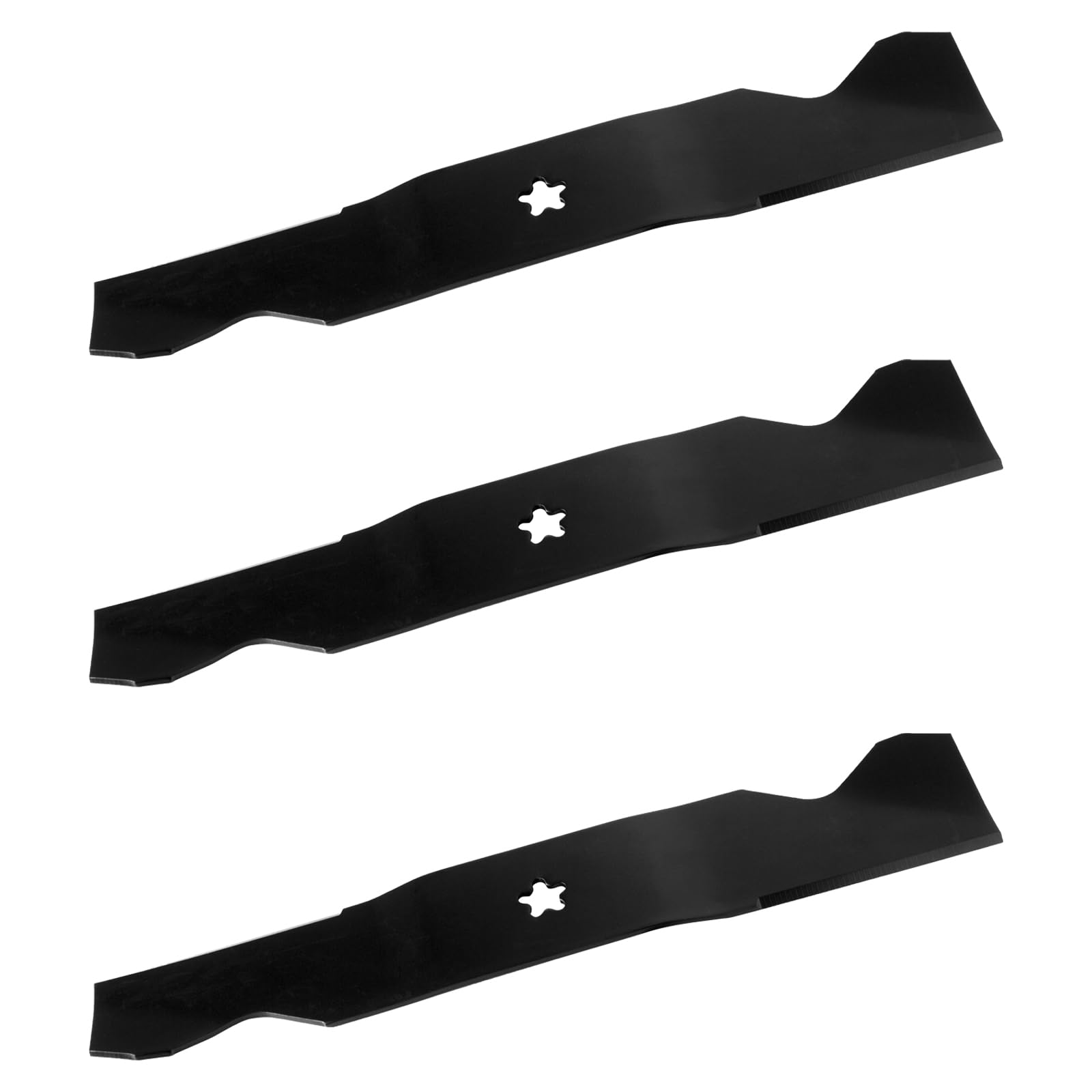 Cuchillas de repuesto de alta elevación para cortacésped 187254 187256 532187254 532187256 574292401 - Compatible con Husqvarna Z254 MZ54 LGT2554 RZ5424 AYP Craftsman cortacésped - 54 pulgadas