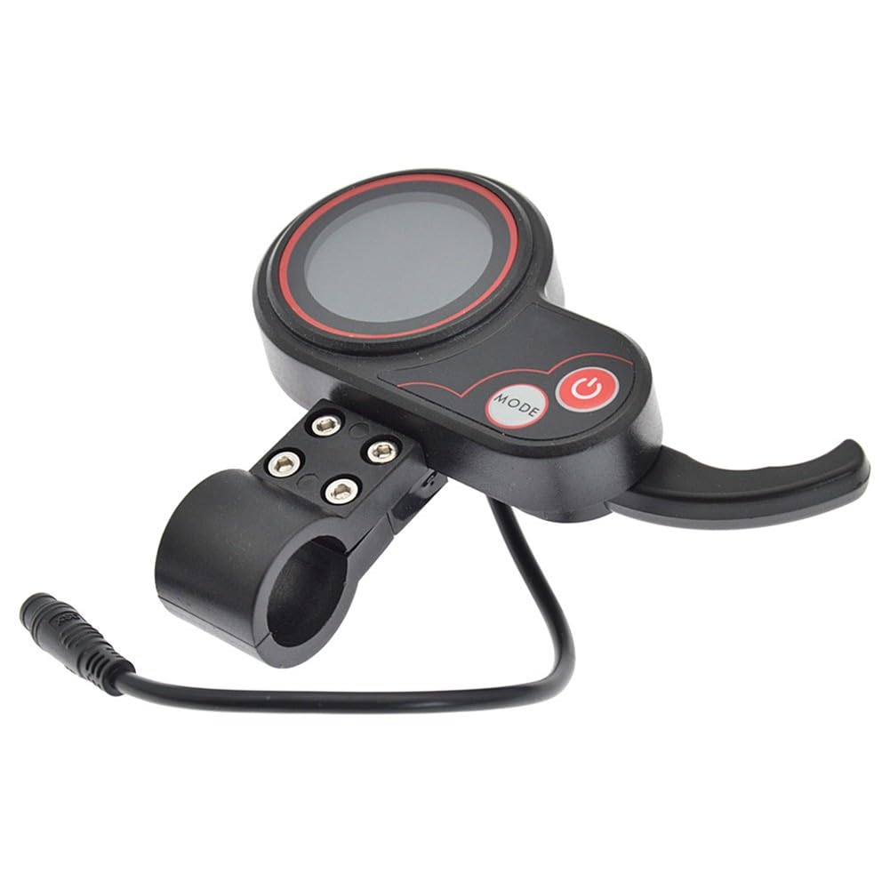 Acceleratore a pollice per scooter elettrico, 24 V/36 V/48 V, display tachimetro 2 in 1, ricambio a 6 pin per scooter elettrici