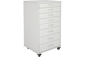 Medical Dental Assistant's Mobile Cabinet Alabama Cart Utility Cart 7 Drawer with Handle