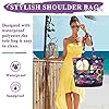 VASCHY Sac de Plage, Résistant à l'Eau Grand Cabas Femme Pliable Léger Sac à Bandoulière d'Été avec Fermeture à Glissière et Multi-Poches pour Vacances, Voyage,Plage,Piscine,Shopping, Gym,17.3L, #5
