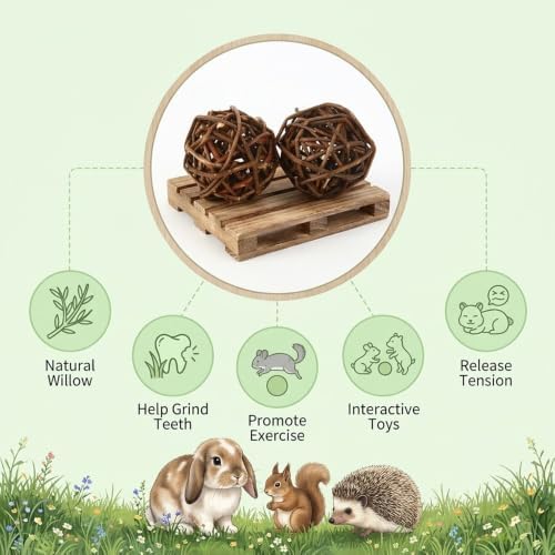 17.5"x9.8" Interactive Rabbit Foraging Mat with 2 Chew Grass Balls — 사진 5