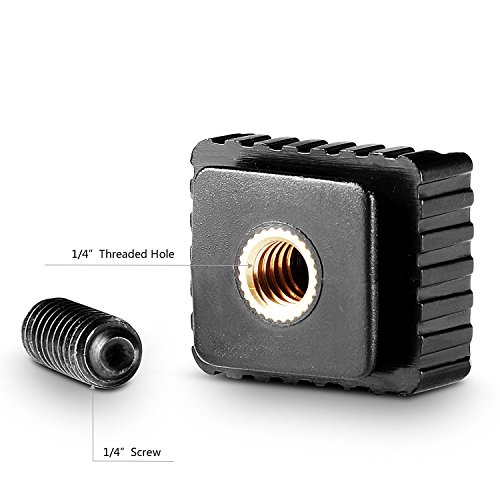 Image of HANUMEX LCD Monitor Adapter 1 4 inch Camera Hot Shoe Mount +Hot Shoe Base to Video Camcorder Hot Shoe for LCD MonitorsFlash Led Video Light Camera