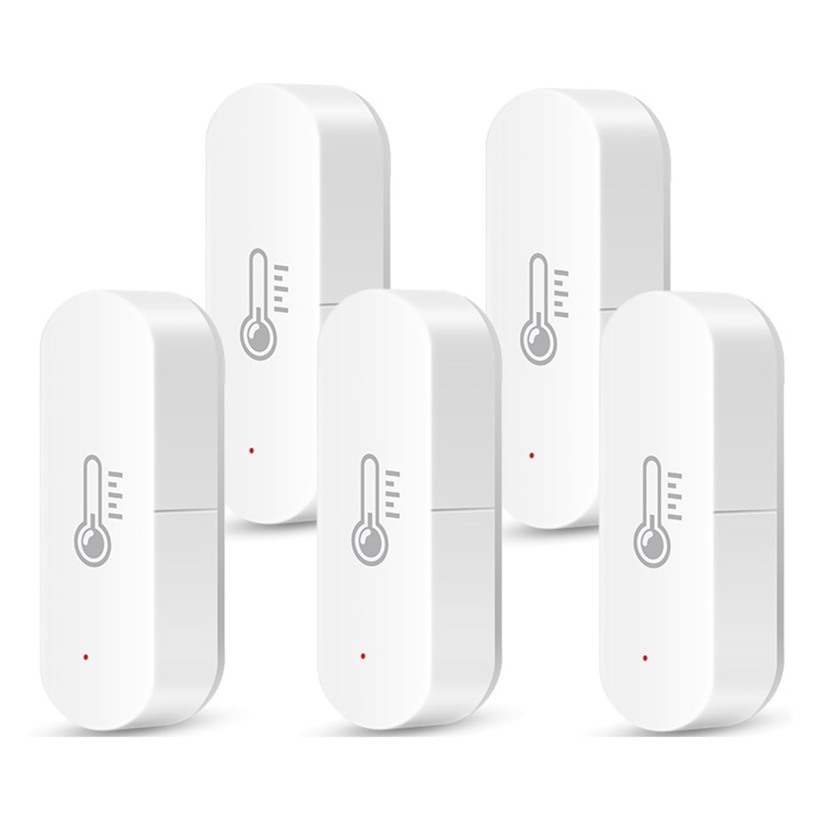 Thermohygromètre Tuya – Capteur WiFi Intelligent De Température Et D'humidité, Hygromètre D'intérieur, Thermomètre, Contrôle De La Vie Intelligente(5PCS)