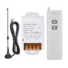 6000 ft Long Distance DC12V 24V 36V 48V Remote Control Switch 433Mhz Remote Transmitter, 12V 30A Remote Relay High Power Water Pump Motor Lighting Industrial Wireless Control Relay