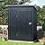 Grovellis 3x5 FT Outdoor Metal Storage Shed, Single Door, 1 Clear Window, Tool Shed for Garden, Patio, Backyard