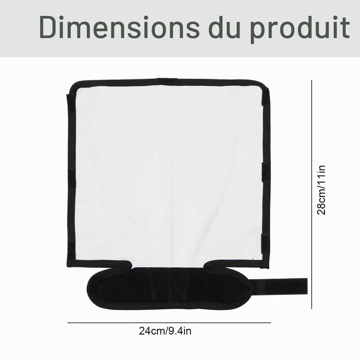 Diffuseur De Flash Pliable RéFlecteur - Universel pour Flash, Soft Boxphotographie Speedlite, Strobe Light Studio, Portrait Vie d'allaitement, Produit, 25 X 22 Cm,1 PièCe