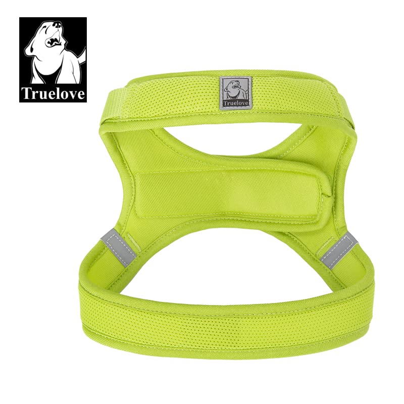 WINHYEPET Truelove Dog Harness Soft Mesh Reflective Breathable Step-In Dog Harness,Easy Adjustment Harness with Safety Buckle for Extra Small and Small Dogs Vest Harness TLH3013(Lime,M) - Image 2