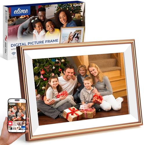 FRAMEO Digital Picture Frame ELIME 10.1 Inch WiFi Digital Photo Frame