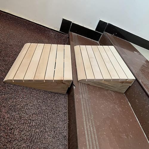 Rampas de umbral de madera portátiles para vehículos miniatura 4