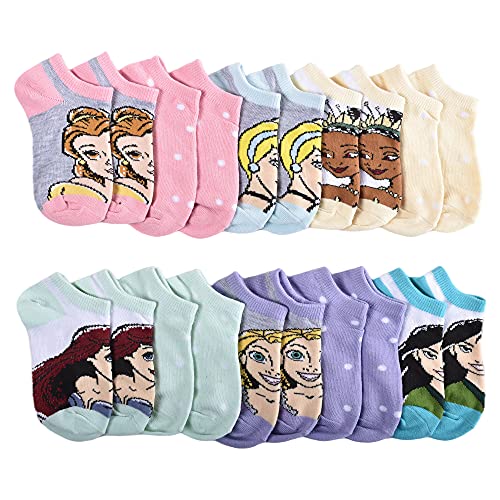 Disney Princess Girls' No Show Socks2