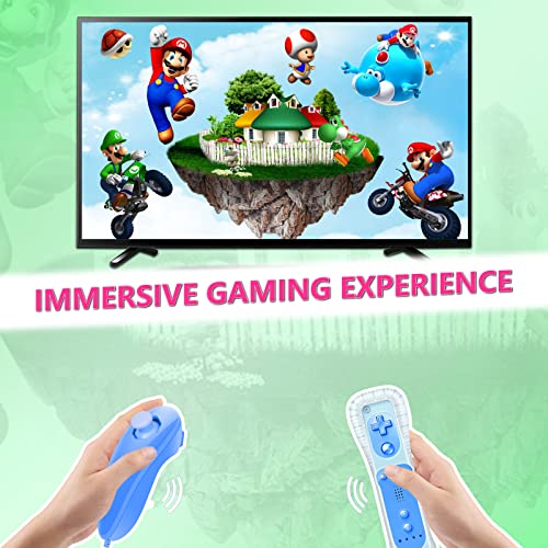 image for Wii Controller, KDYGPDCT 2 Packs Wii Controller and Wii Nunchuck for W