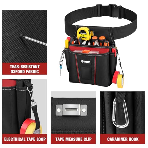 Image of UUP Tool Belt for Men, 10 Pockets Magnetic Tool Pouch Heavy Duty Toolbelt
