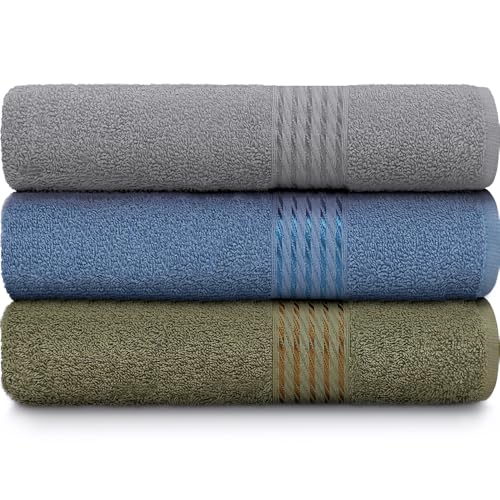 Kit 3 Toalhas de Banho 100% Algodão Prisma Dohler