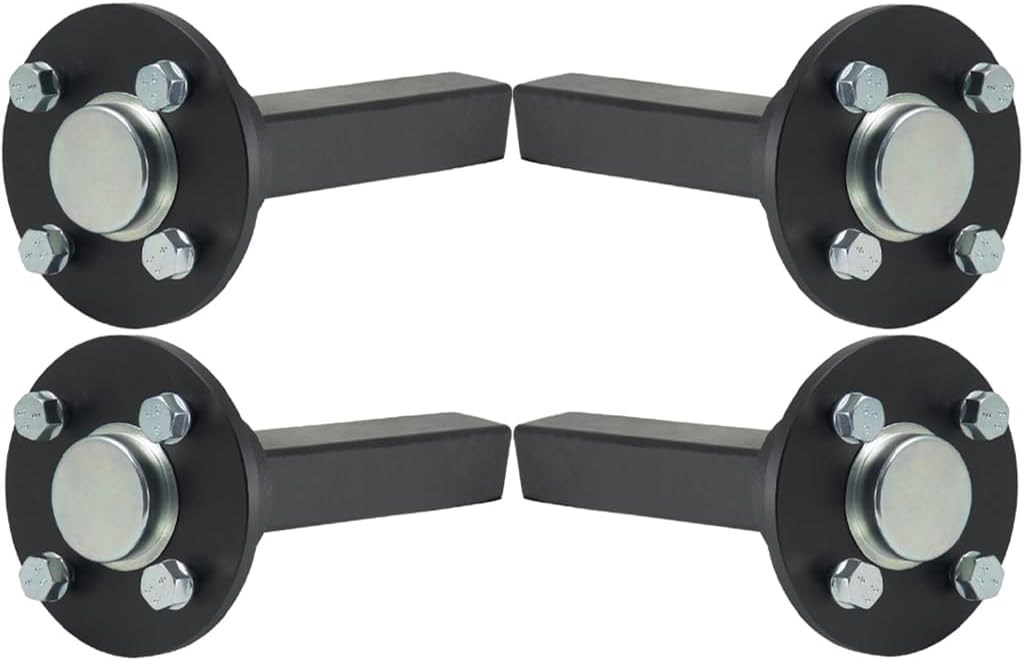 Parnells - 2 Moyeux Essieux Acier 750 kg - PCD 100 mm - 35x35 mm