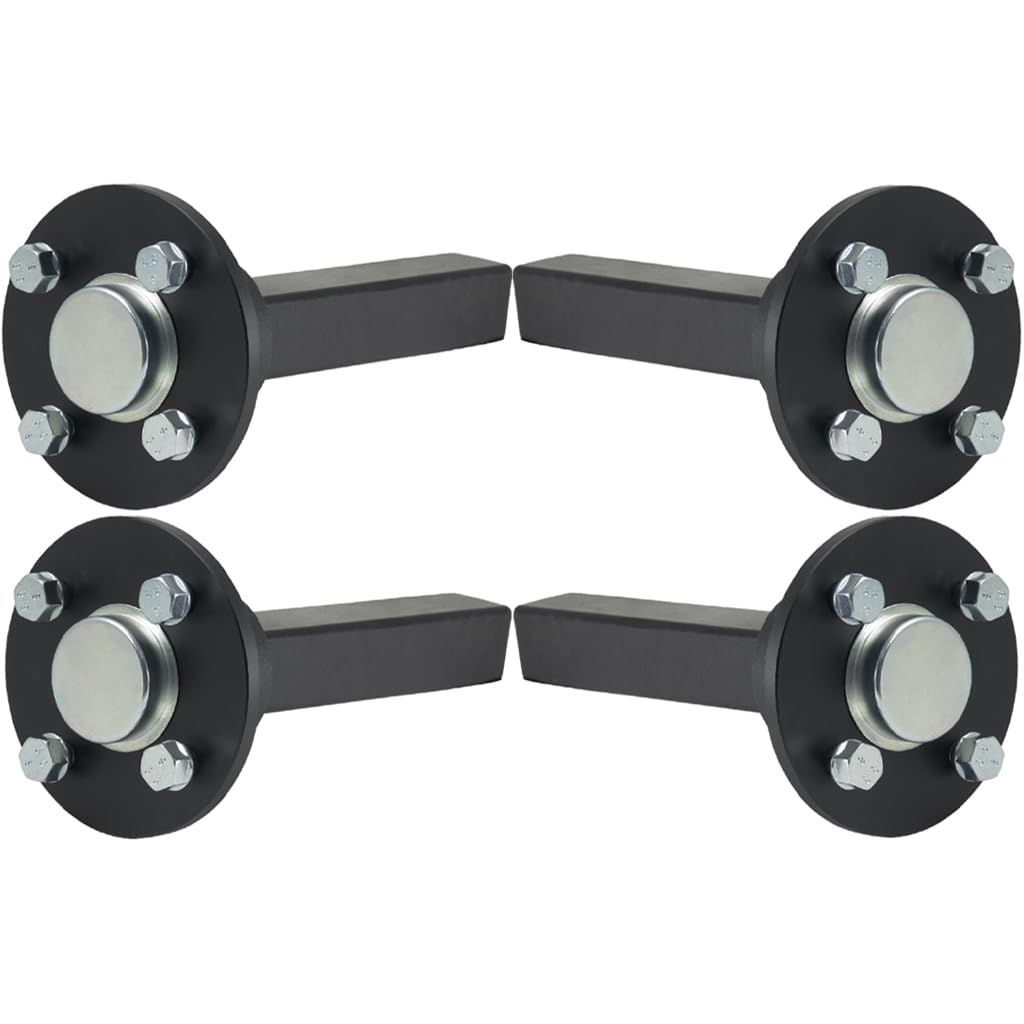 Parnells 2 szt. (para) Piasta i wyciszacz osi do przyczep Quad Atv 4 sworznie 100 mm Pcd 35x35 mm High Speed