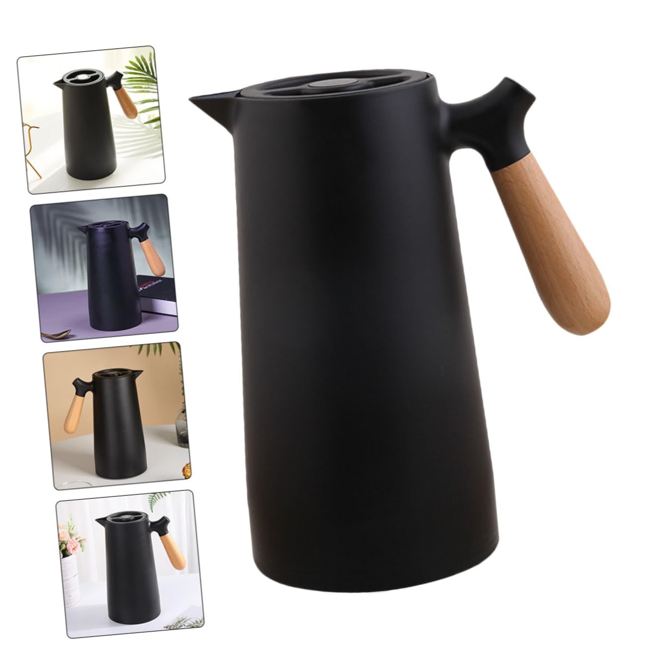 Bouteille Eau Isotherme Avec Poignée Bois Bouilloire Isolante Pour Maison Capacité Importante Étanche Et Facile à Nettoyer