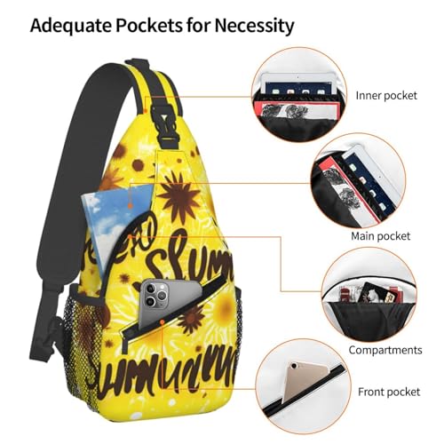 Mochila tipo bandolera negra para running y senderismo unisex miniatura 4
