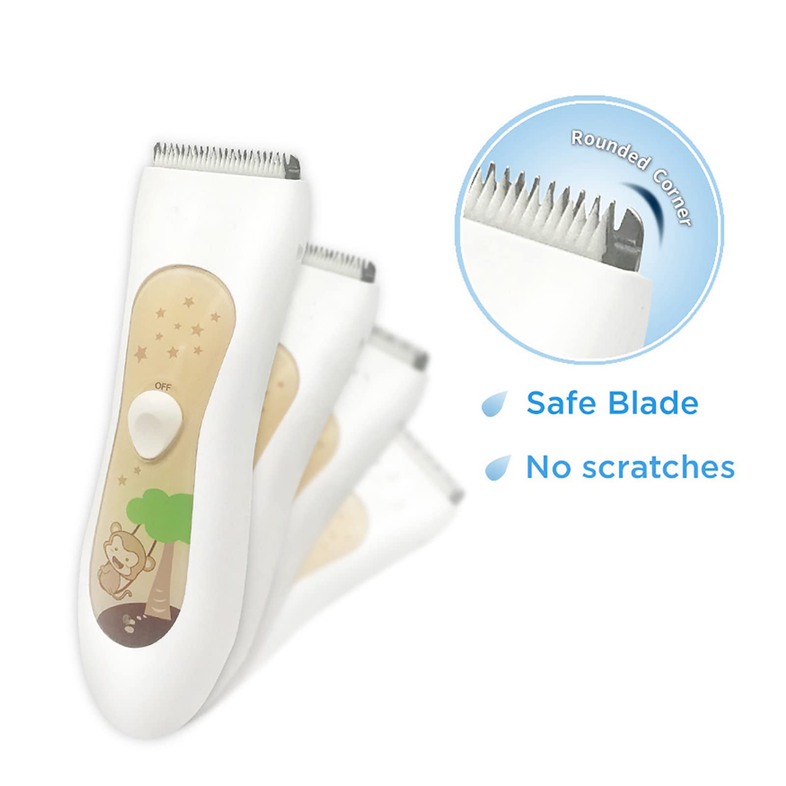 Tosatrici a testa elettrica 8 in 1 per Baby Professional, tagliacapelli silenziosi per bambini, kit per taglio di capelli impermeabile per bambini neonati, Ce Rohs