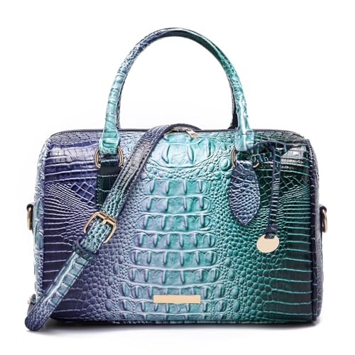 Image of Makcr Joacbv Top-Handle Crocodile Purses For Women Crossbody Leather Bags Trendy Large Capacity Tote with Shoulder Strap