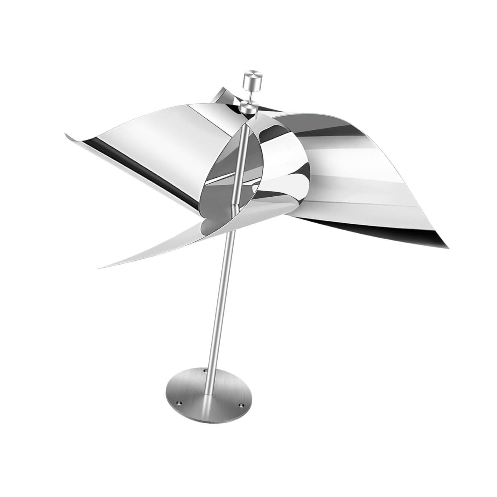 2 Stück reflektierende Vogelabwehrvorrichtung, Vogelschreck, Windmühle, Tauben Weg, Edelstahl, reflektierende Drachen für den Garten