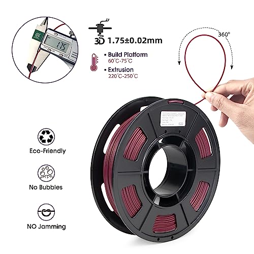 Image of iSANMATE PETG 3D Printer Filament, Colorful Carbon Fiber Filament, PETG Filament 1.75mm Bundle(Black, Red, Coffee, Blue), High-Accuracy + /- 0.03 mm Carbon Fiber PETG, 250g x 4 Spool