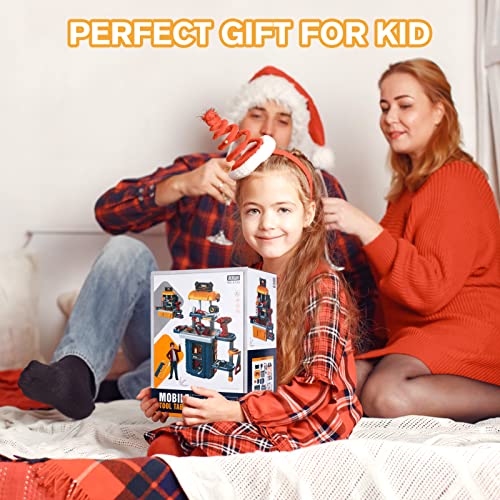 Kids Toy Tool Bench Set, Toddler Workbench With Electric Drill And Realistic Tools Toy For 3 4 5 6 Years Old Boys Girls, Construction Workshop Gifts For Christmas Birthday Party New Year #TOP5