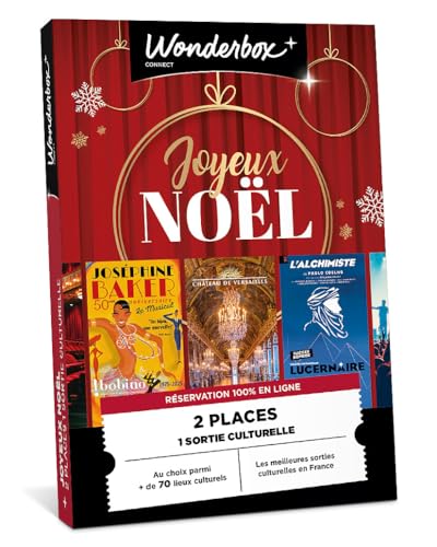 Wonderbox Connect - Coffret Cadeau - Joyeux Noël culturel - 2 Places pour Une Sortie culturelle en Duo au Choix - Théâtre, Humour, Concerts, visites... -...